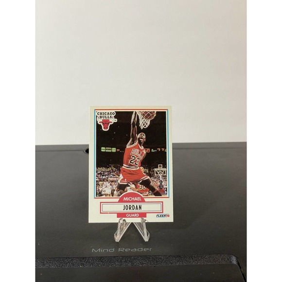 1990 - 1991 Fleer Michael Jordan Chicago Bulls #26 Basketball Error Card Rare - Picture 1 of 9